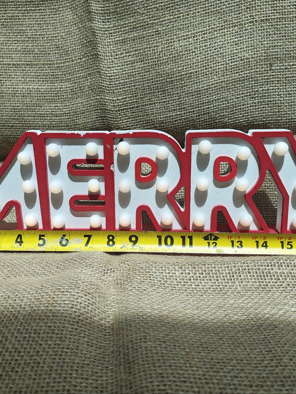 Merry LED Marquee Sign - Red - Picture 8 of 9